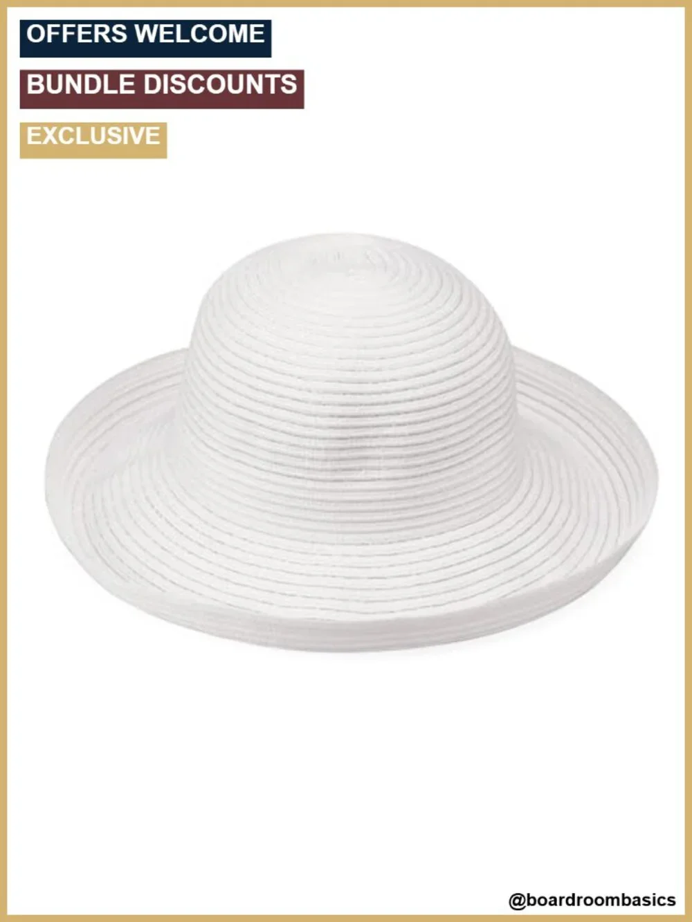 Wallaroo Sydney Women's Sun Hat UPF 30+ Wide Brim Packable Adjustable Travel
